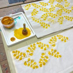BlockPrinting on Fabric - With Aidan Liggins