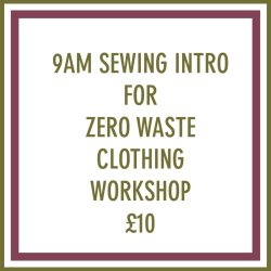 Sewing machine intro before Zero Waste Clothing class