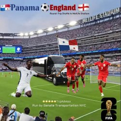 PANAMA 🇵🇦 vs ENGLAND 🏴󠁧󠁢󠁥󠁮󠁧󠁿 (Times Square Shuttle to MetLife Stadium)