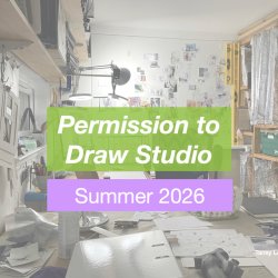 Permission to Draw Studio logo