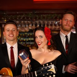 Swing into Christmas with The Victoria Bass Trio