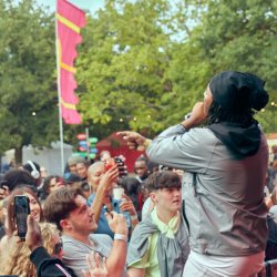 performer and crowd at New Gen Festival