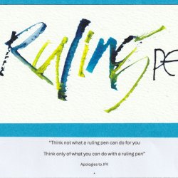 Ruling pen text