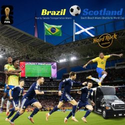 🇧🇷 BRAZIL vs SCOTLAND 🏴󠁧󠁢󠁳󠁣󠁴󠁿 (Round-Trip Shuttle) World Cup 6-24 to Hard Rock Stadium