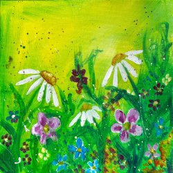 SUMMER HOLIDAY WORKSHOP at STUDIO10a: TUESDAY 21st JULY 2026 10-12noon : “Flower Meadow” children only age 8+