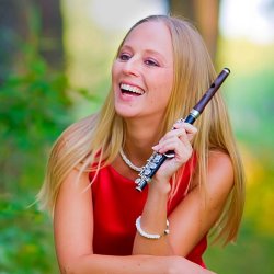Elena Yakovleva holding Piccolo