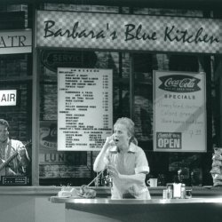 Barbara's Blue Kitchen by Lori Fischer