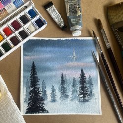 Winter greetings cards