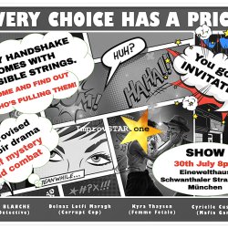 "Every Choice has a Price..." An Improvised Film Noir mystary & combat Show!