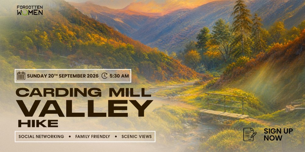 Carding Mill Valley Hike (Challenging) – Sunday 20th September 2026