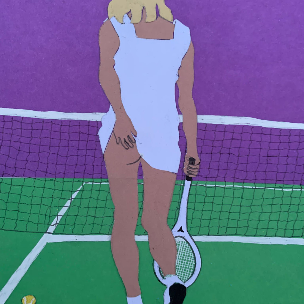 Collage of Tennis Girl