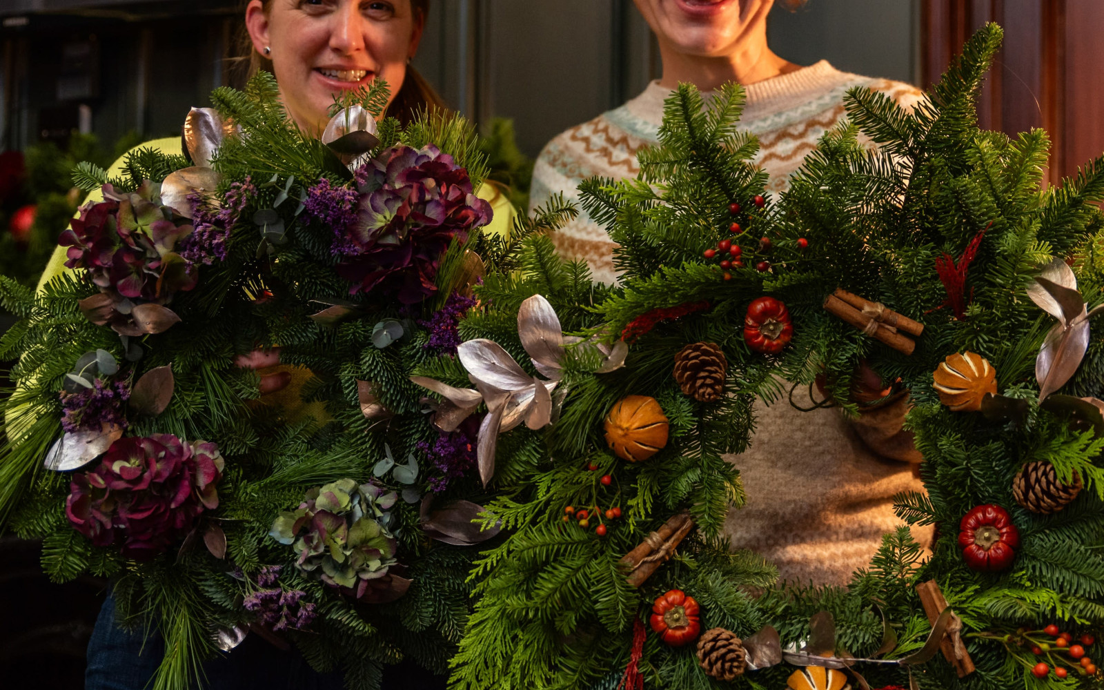 Luxury Christmas Wreath Workshop at Blyth Hall (Evening)