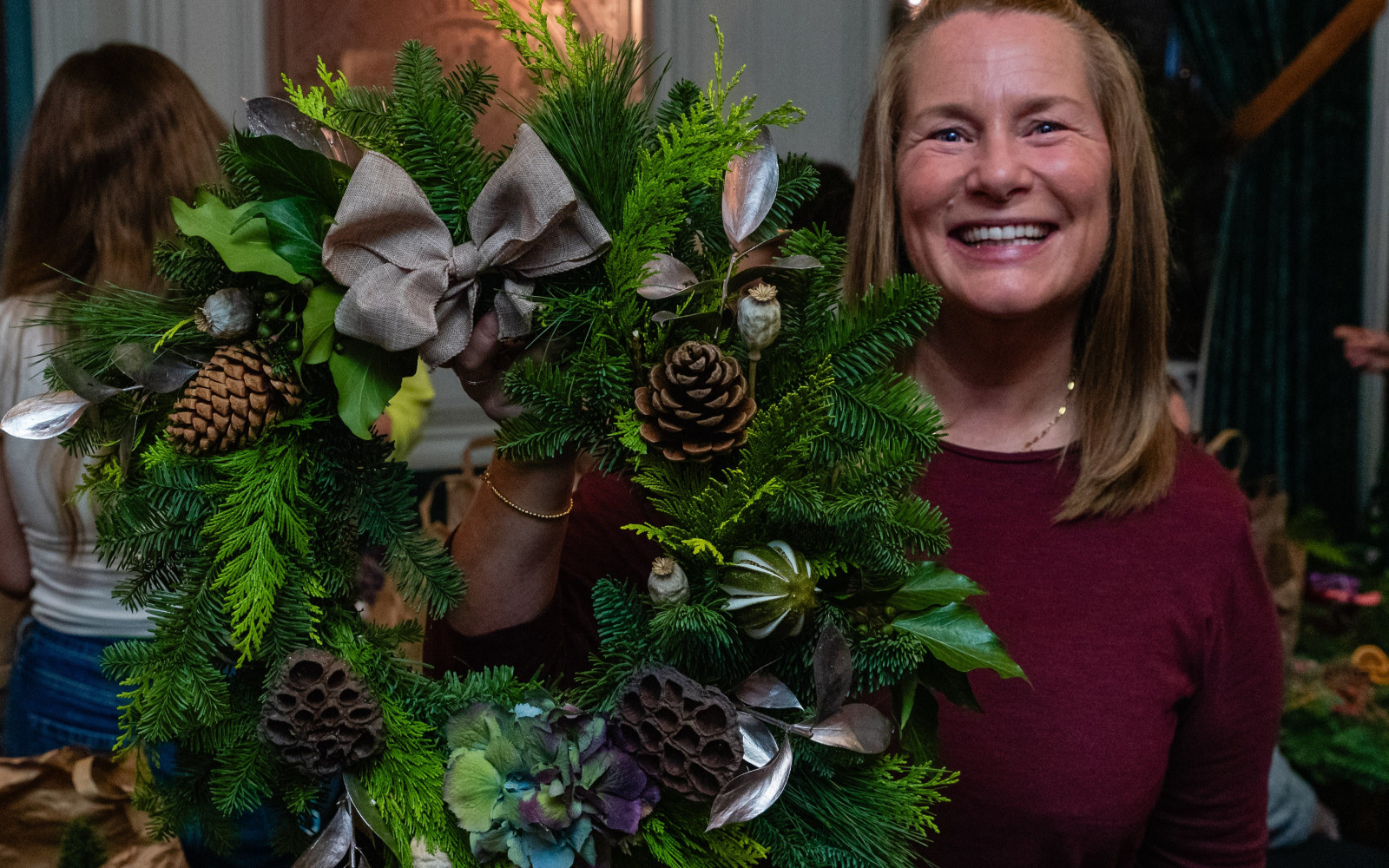 Luxury Christmas Wreath Workshop at Blyth Hall (Afternoon)