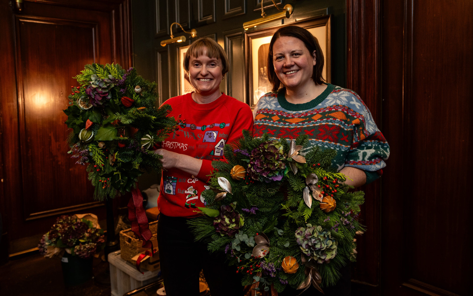 Luxury Christmas Wreath Workshop at Blyth Hall (Afternoon)
