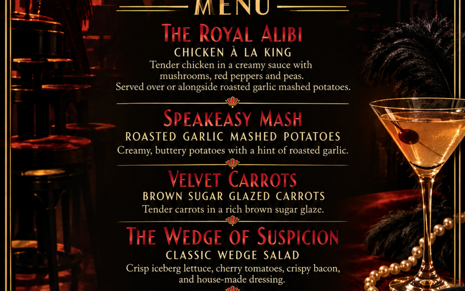 Last Call at Chez Mort A Mystery Dinner Theatre