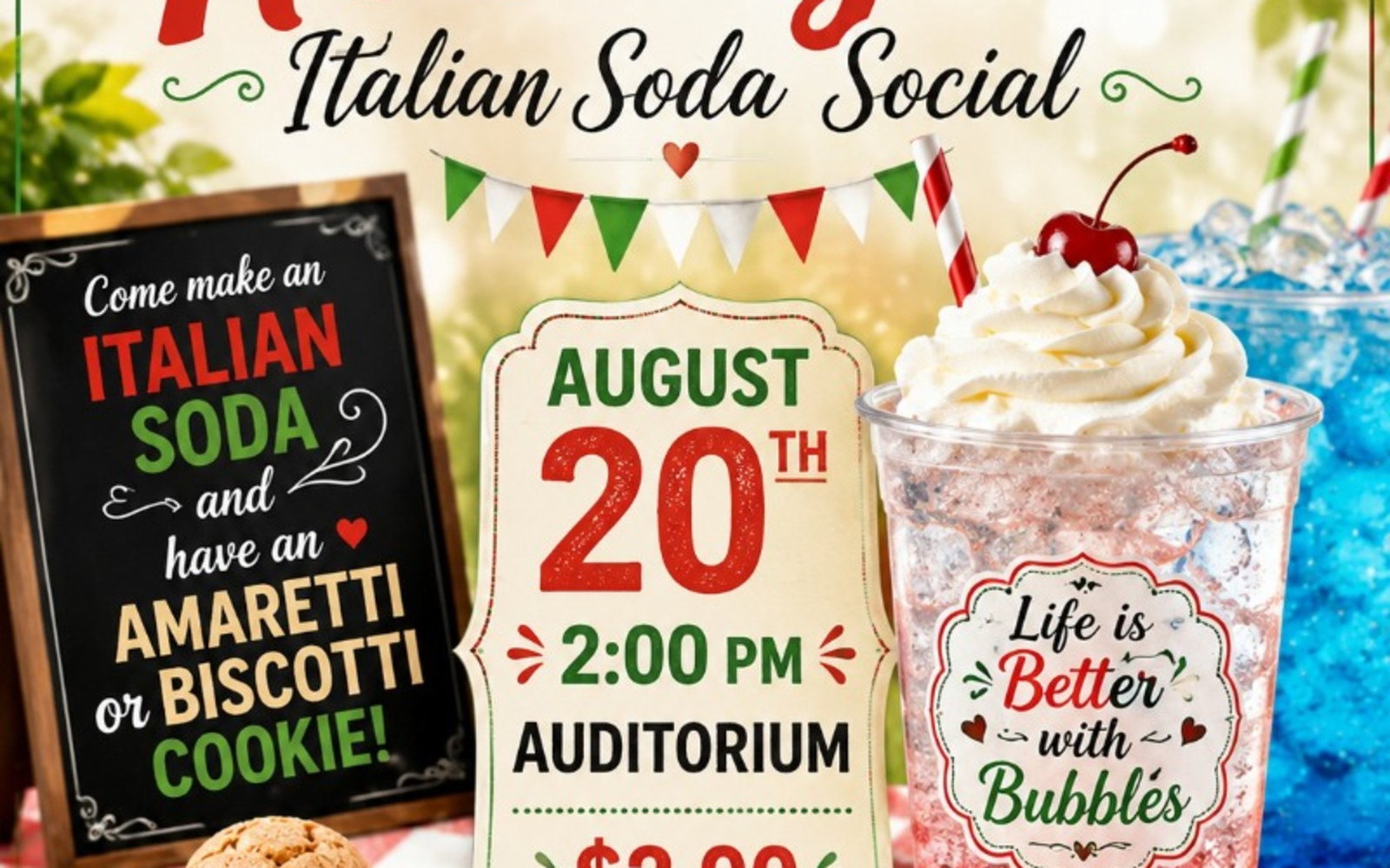 Sip Sip Hooray! Italian Soda Social