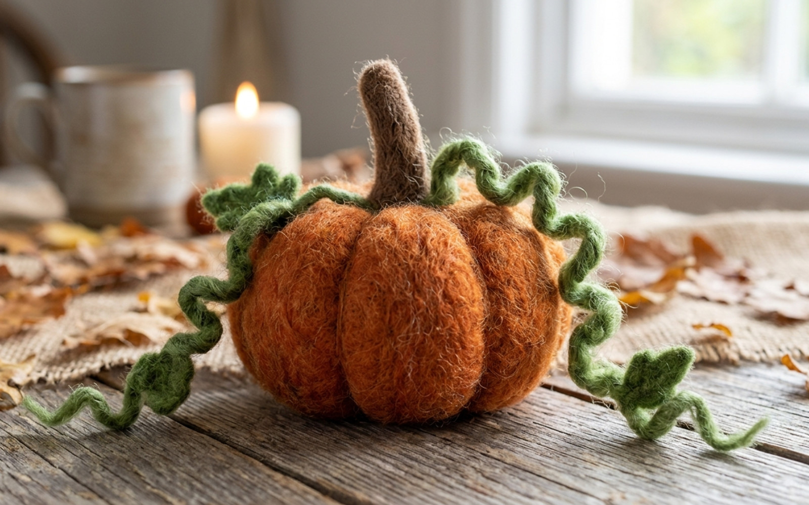 Make Your Own Needle Felted Pumpkin