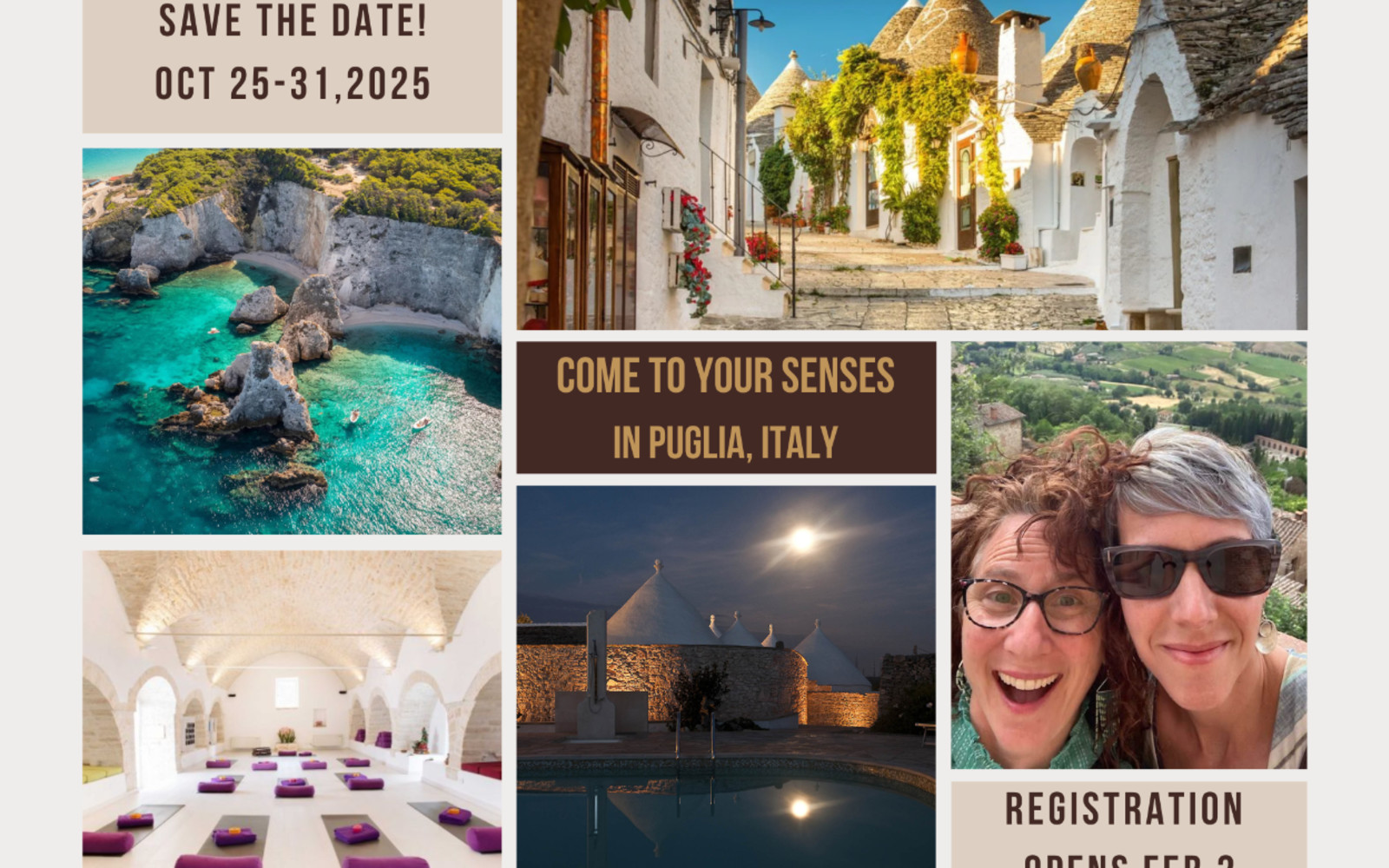 Come to Your Senses ~ Movement + Magic in Southern Italy