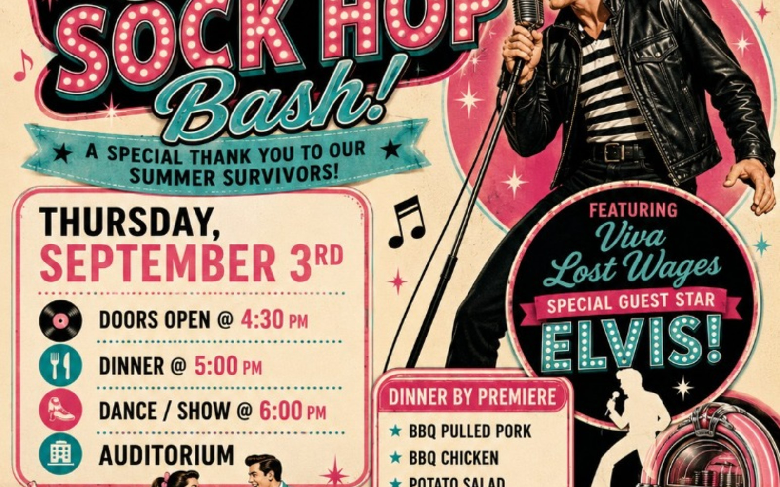 Summer Survivors Sock Hop Bash