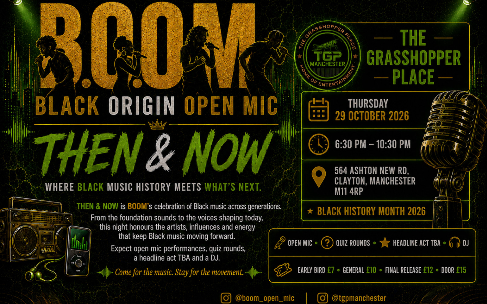 B.O.O.M! - Then & Now 29th Oct