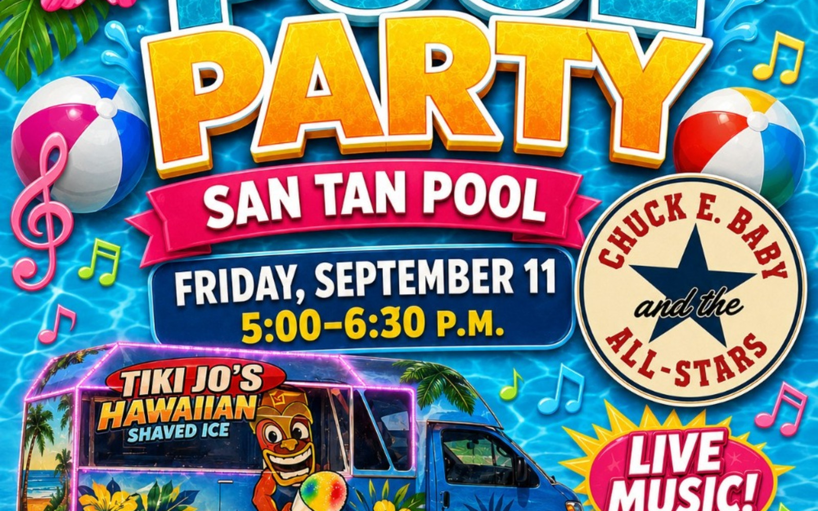 Tiki Jo's Hawaiian Shaved Ice and Pool Party