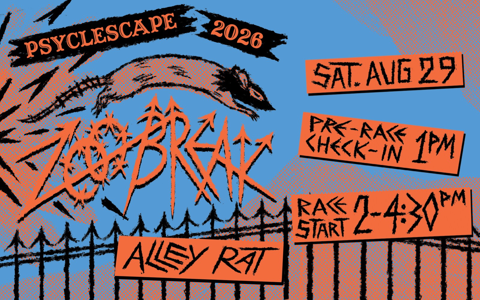 The Psyclescape 2026 Alley Rat ZooBreak Spoke Card