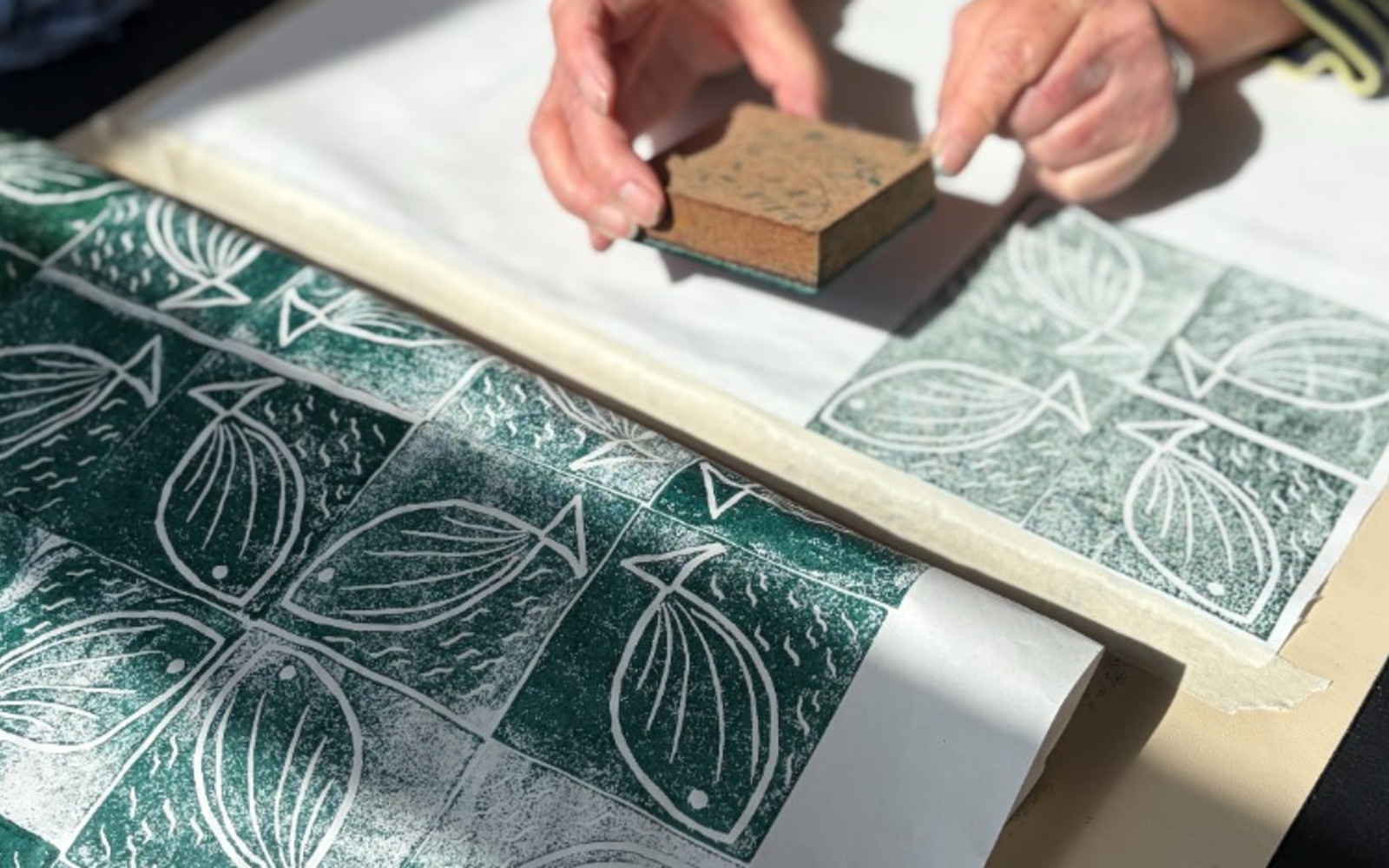 BlockPrinting on Fabric - With Aidan Liggins