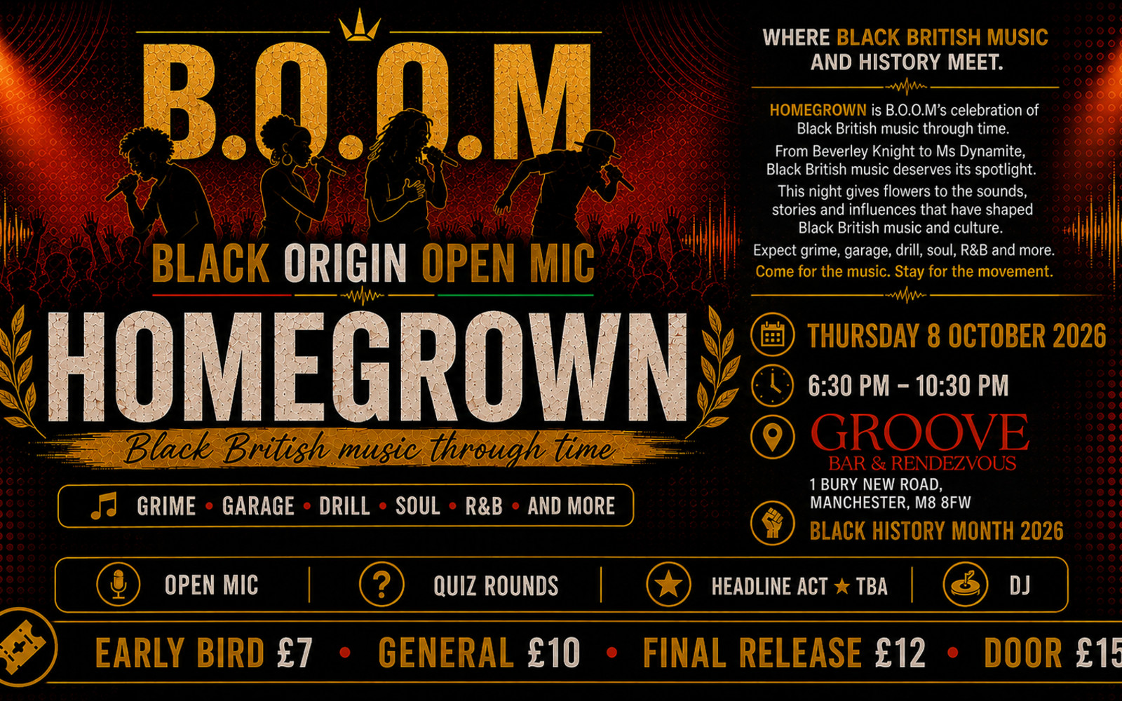 B.O.O.M! - Homegrown 8th Oct