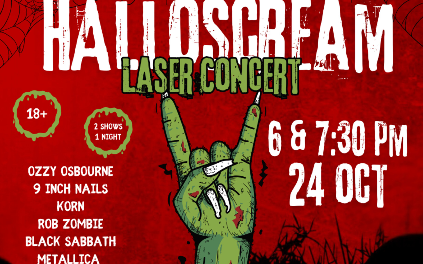 HALLOSCREAM Laser Concert