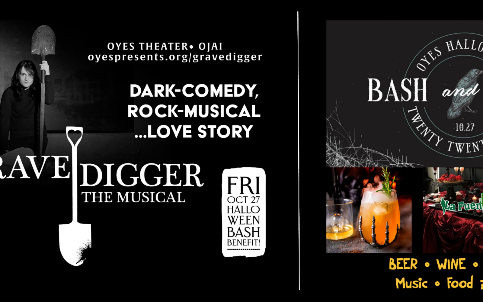 GRAVEDIGGER: THE MUSICAL & Benefit Halloween Party