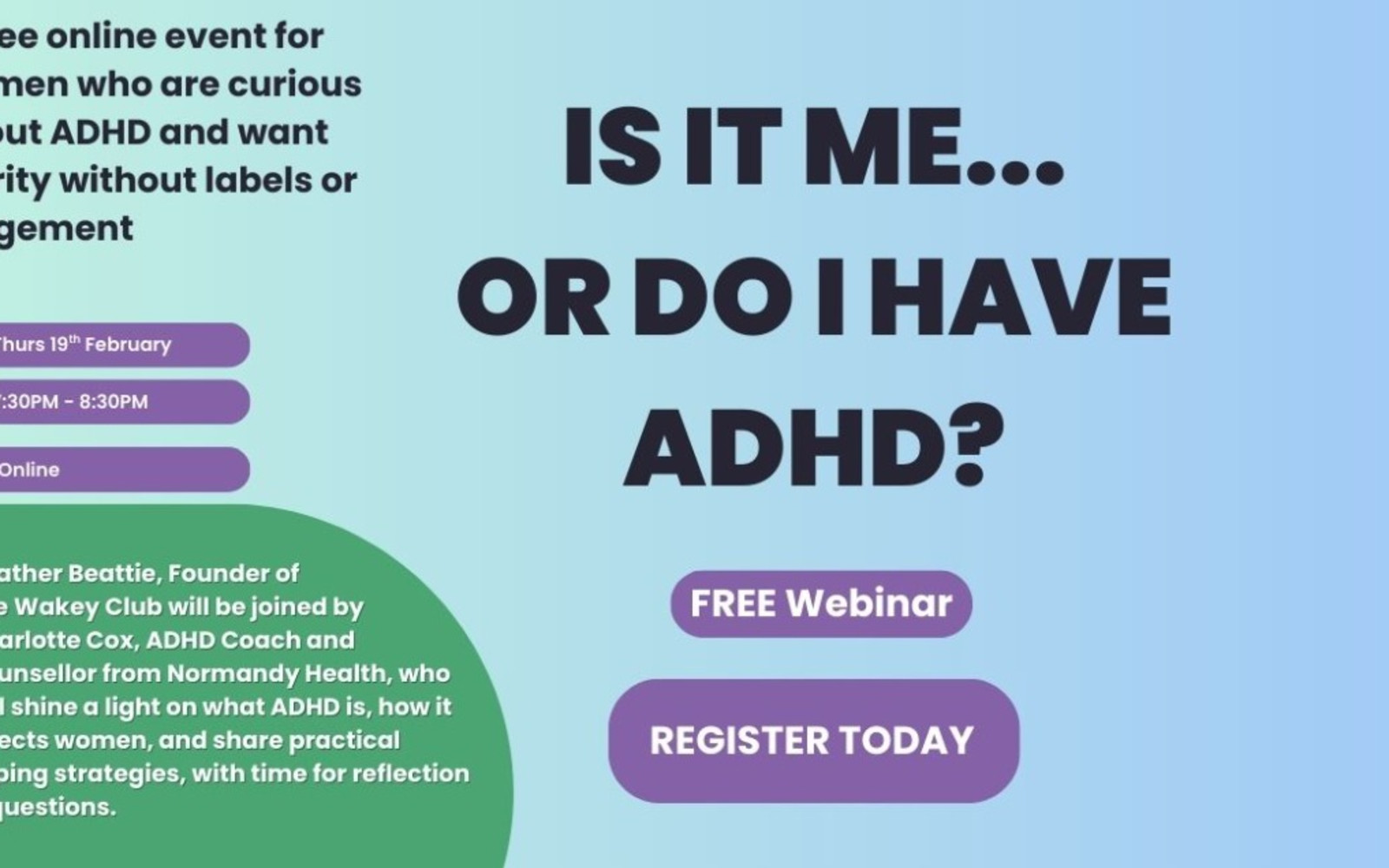 Select tickets – Is it just me, or could I have ADHD? – Google Meet