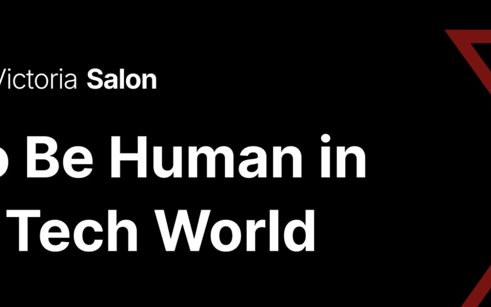 How to Be Human in a High Tech World