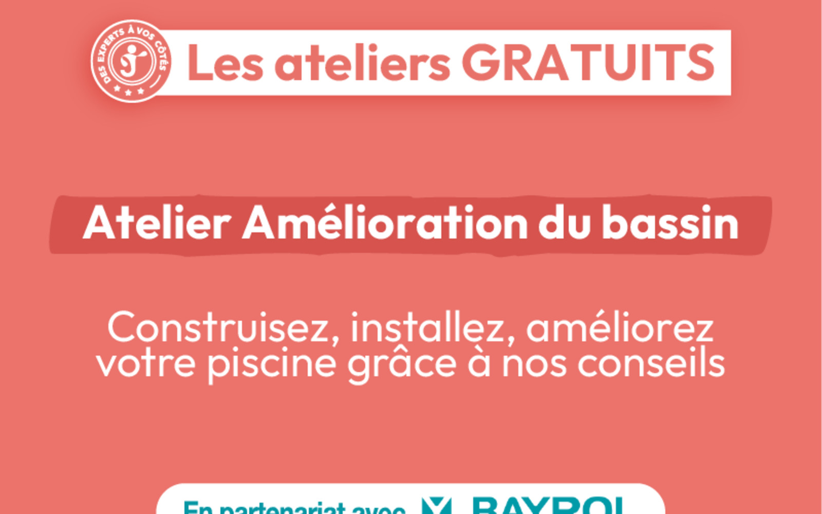 Atelier Amélioration du bassin - Gigean - 28 novembre 2026
