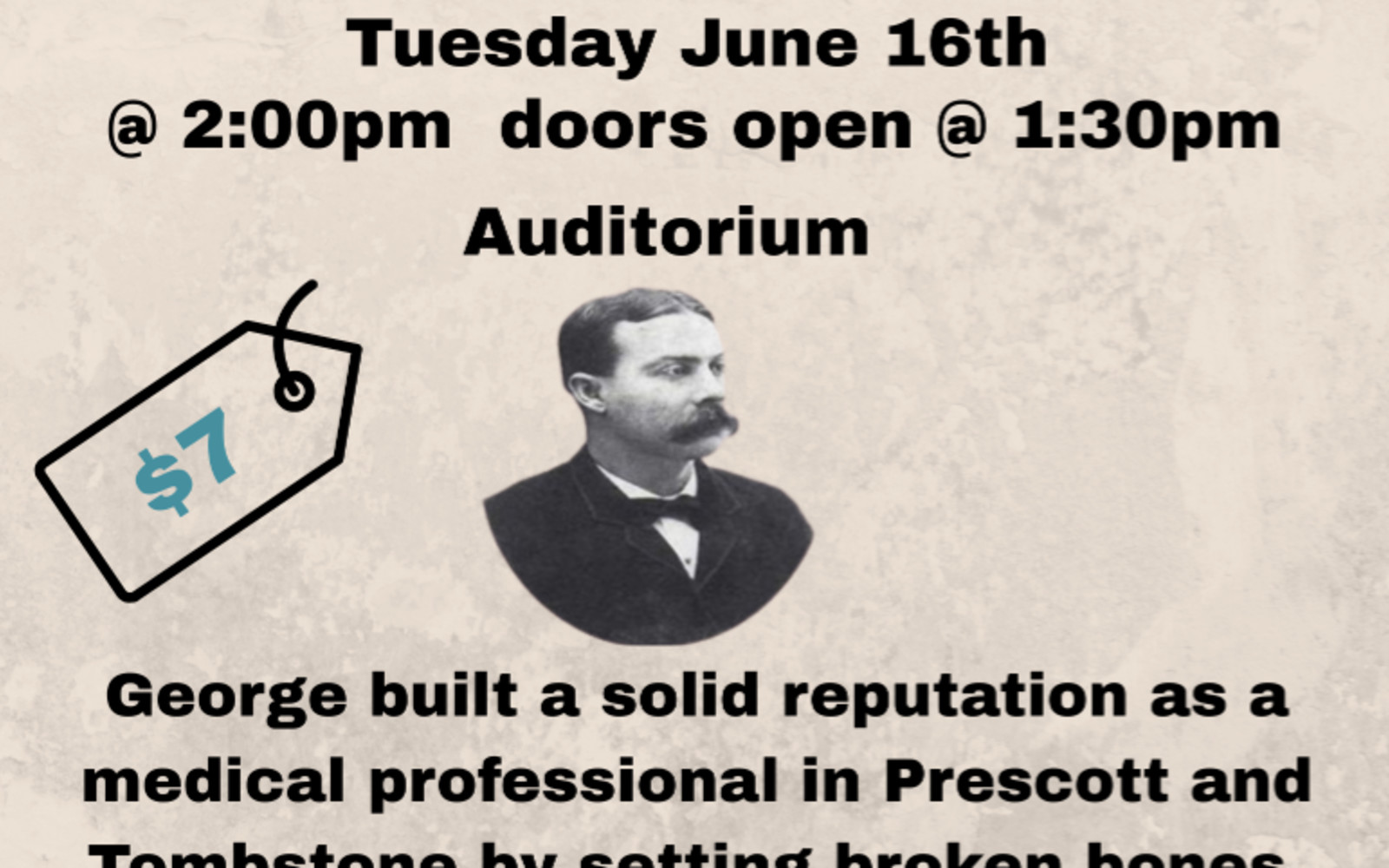 Buy tickets – Bill Harrison Dr. George Goodfellow, The Greatest AZ ...