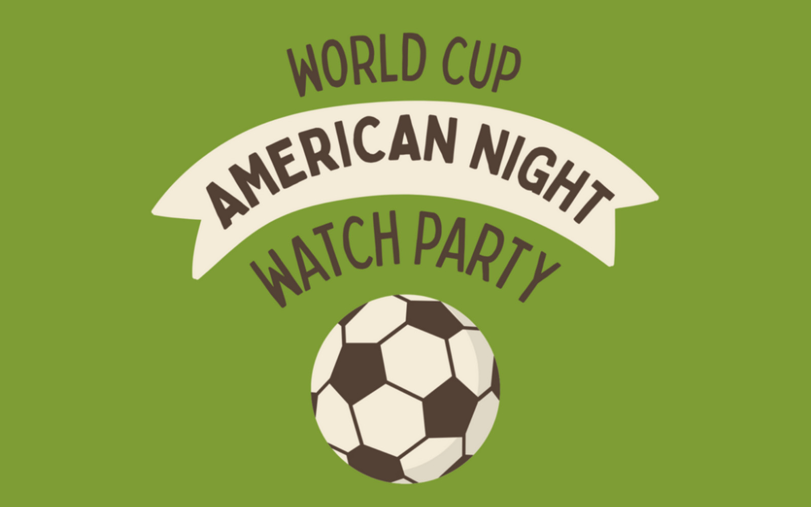 American night logo with football