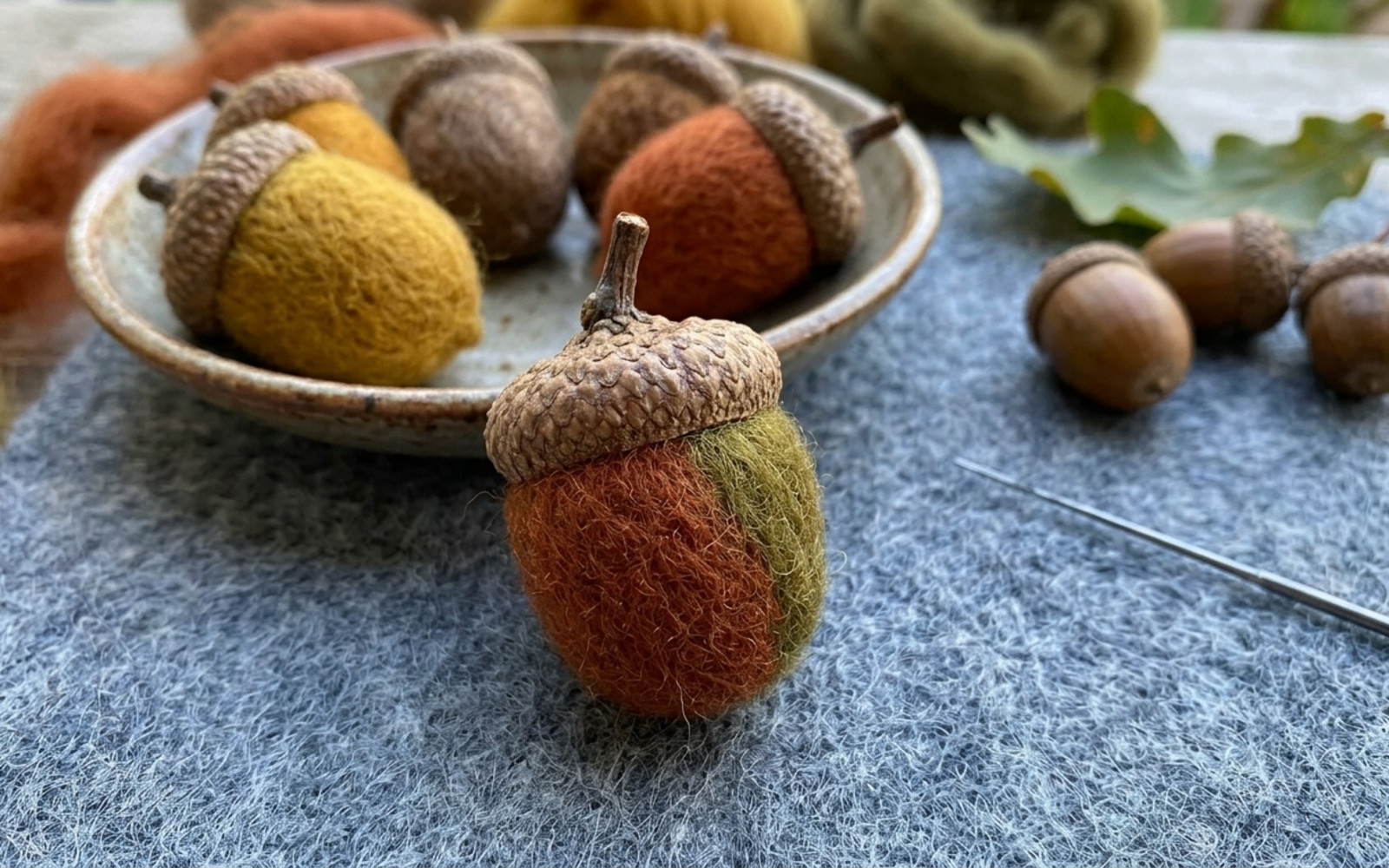 Make Your Own Needle Felted Acorn Class