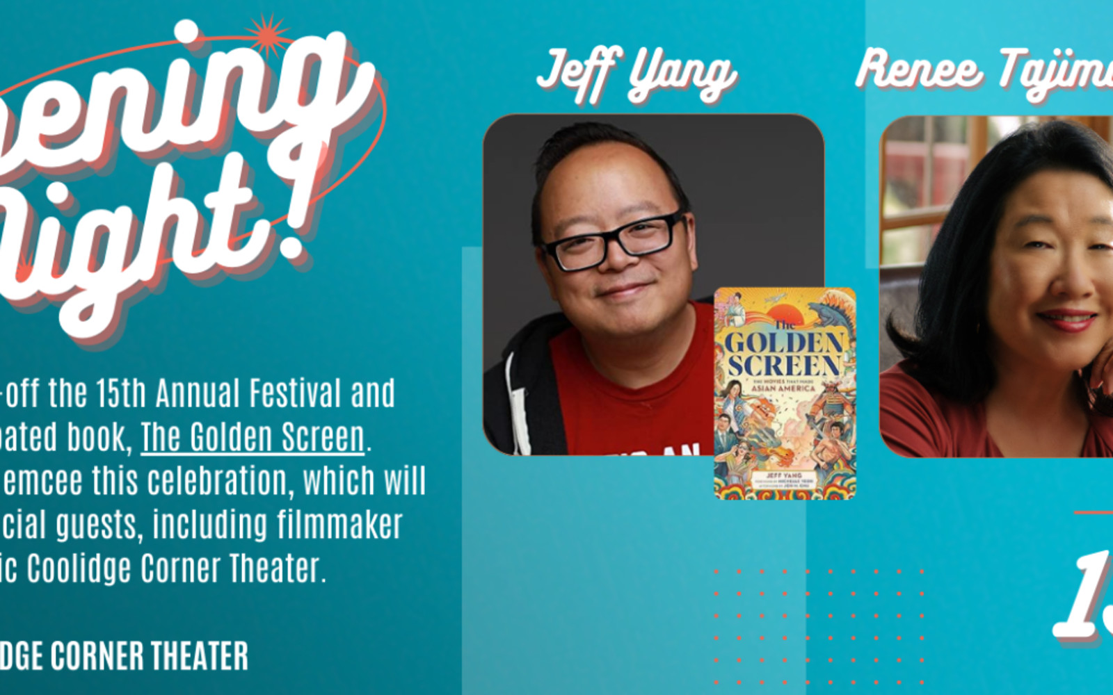 Opening Night | THE GOLDEN SCREEN Book Launch with Jeff Yang & Renee Tajima-Peña