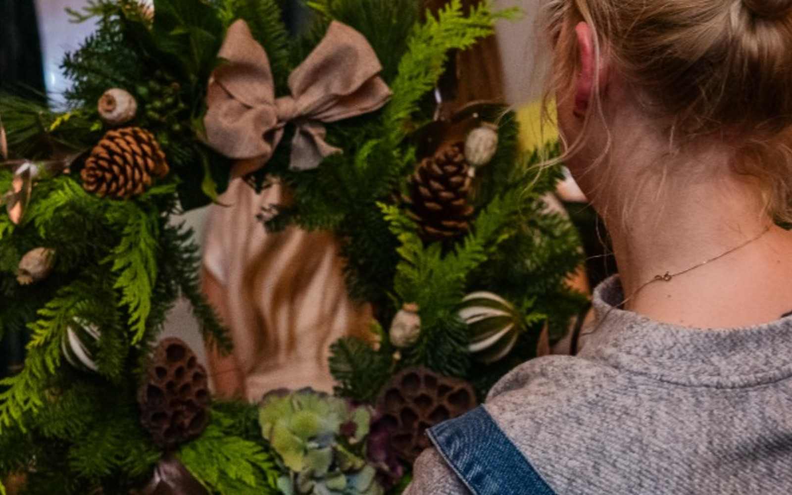 Luxury Christmas Wreath Workshop at Blyth Hall (Evening)