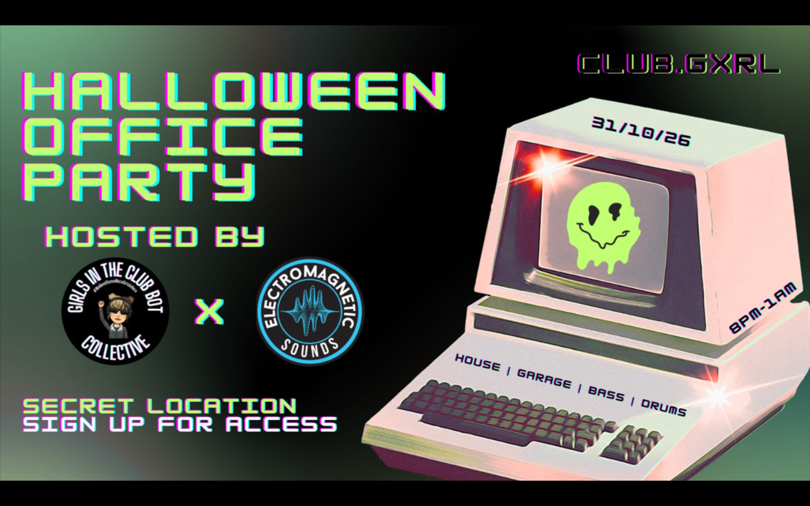 🎃 GICB X EMG: SECRET LOCATION HALLOWEEN OFFICE PARTY 🎃