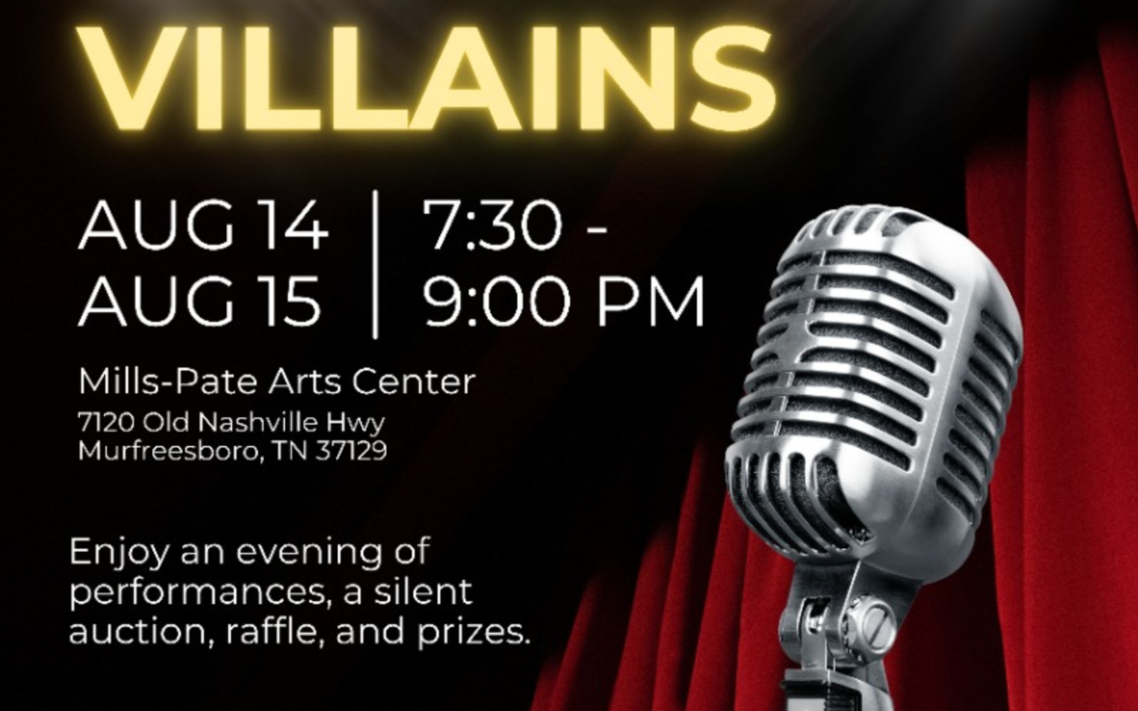 A Cabaret of Misfits & Villains