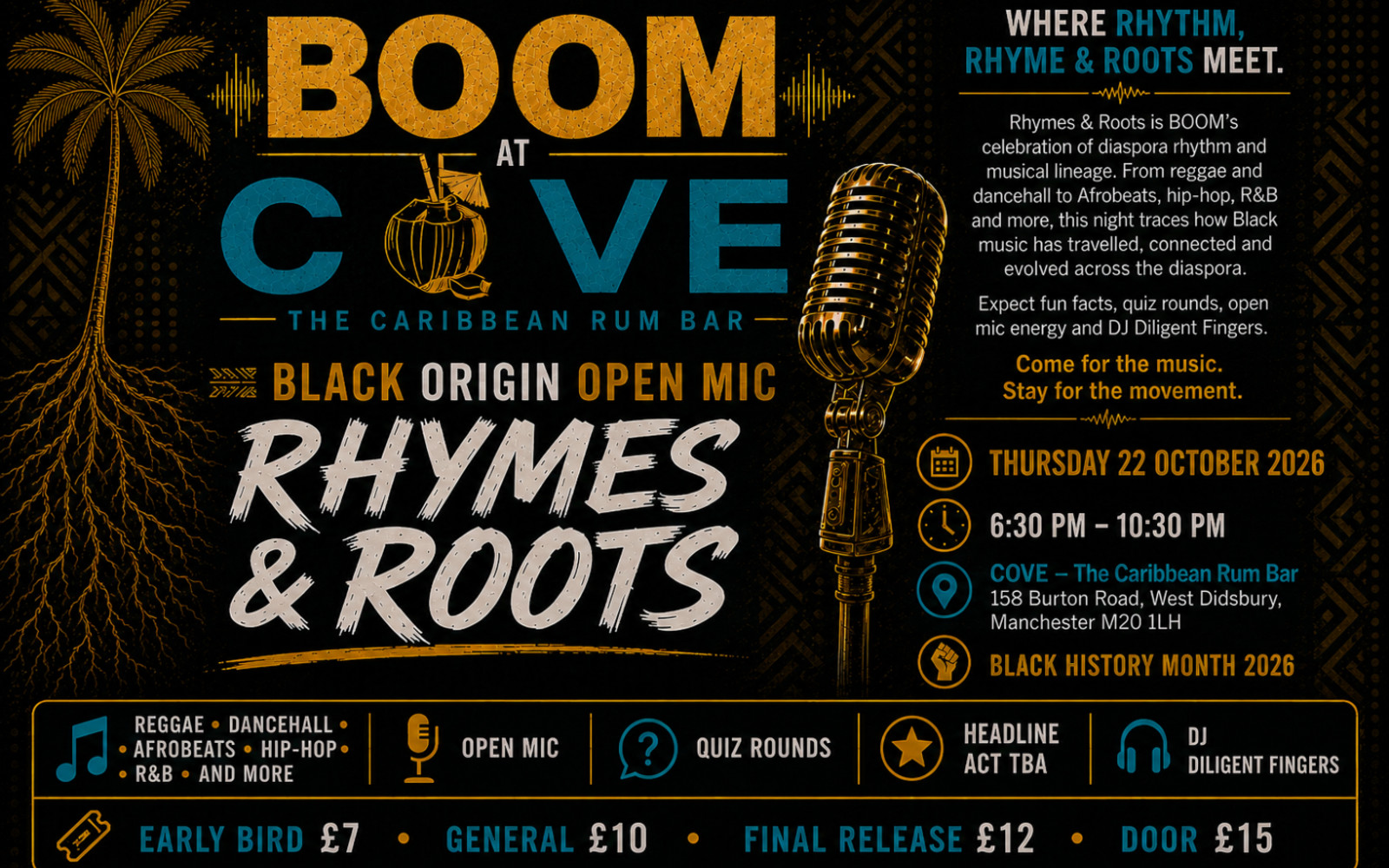 B.O.O.M! -Rhymes & Roots 22nd Oct