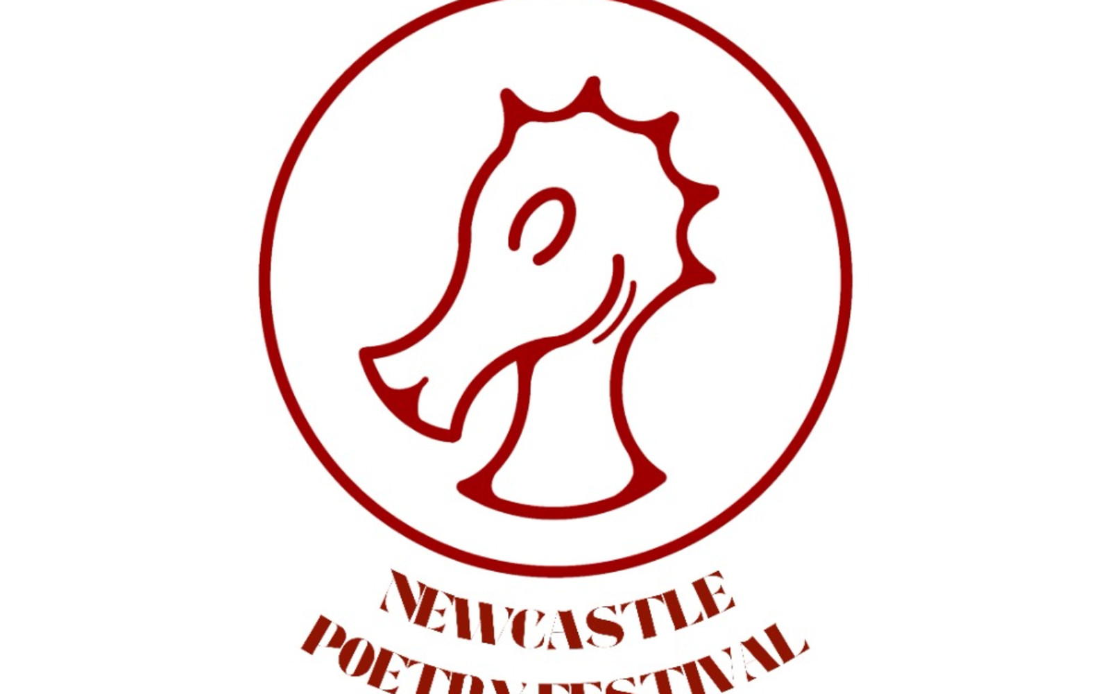 Seahorse logo of the Newcastle Poetry Festival