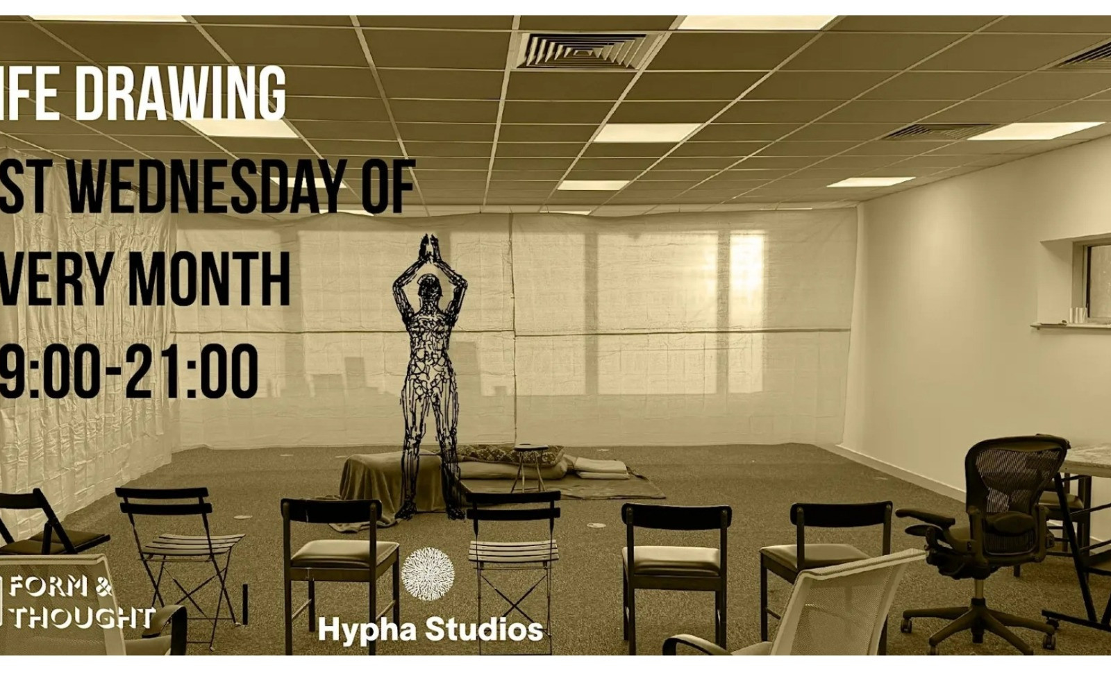 Life Drawing at Hypha Studios - September - Ashford