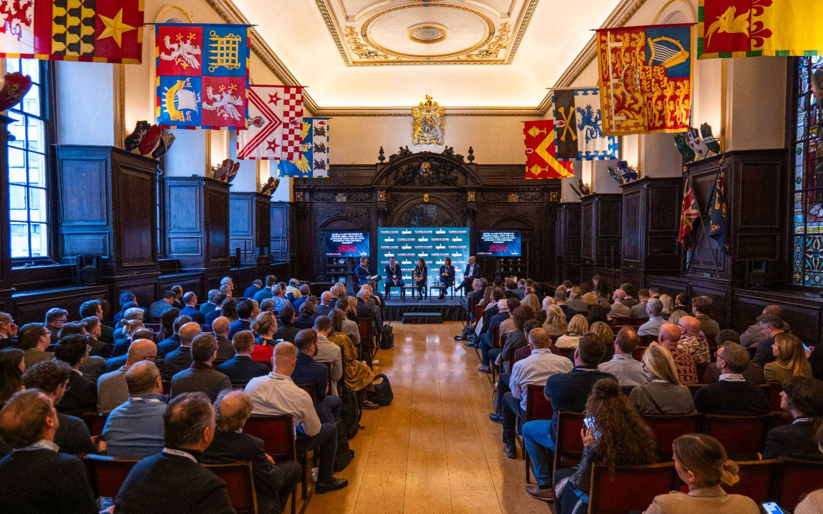 Attendees at the previous Flashes & Flames event at Stationers' Hall in London