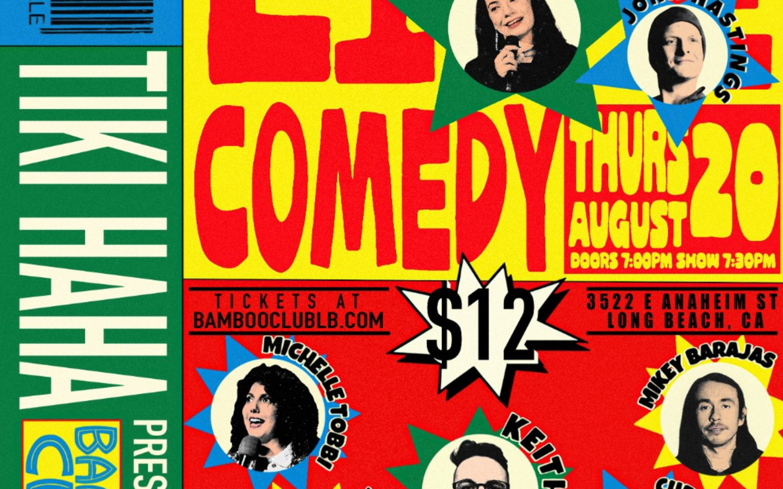 August Tiki Ha Ha! Monthly Comedy Night