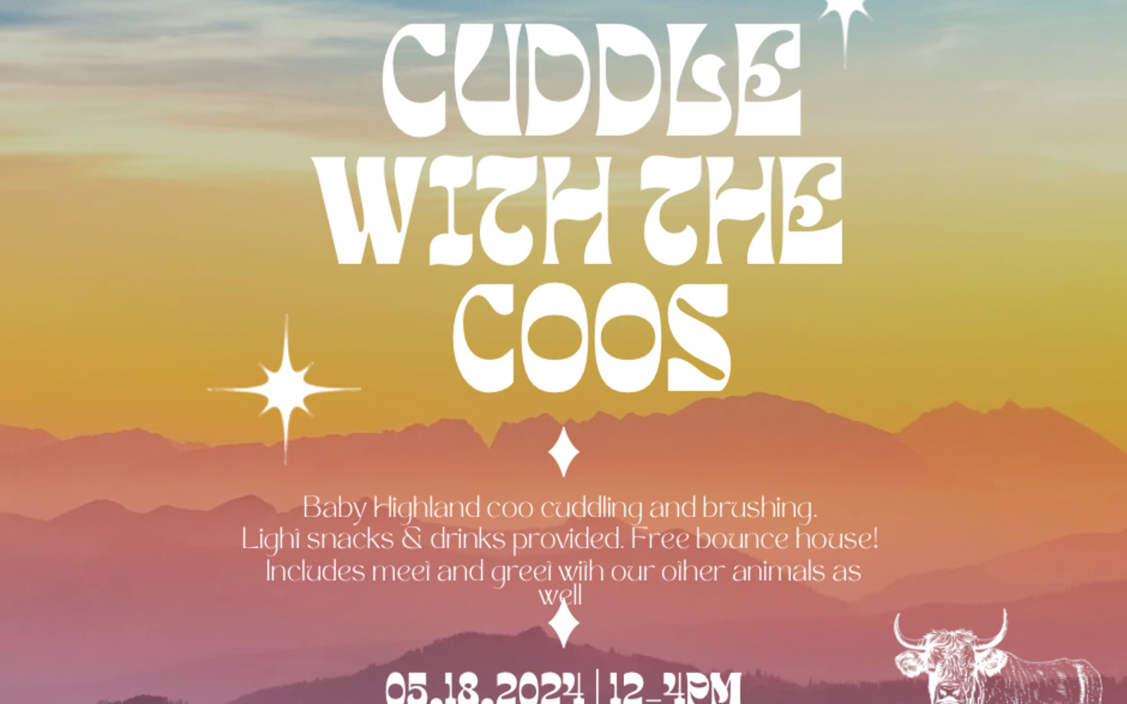 Select tickets – Cuddle with the Coos! – Olde Skye Farms
