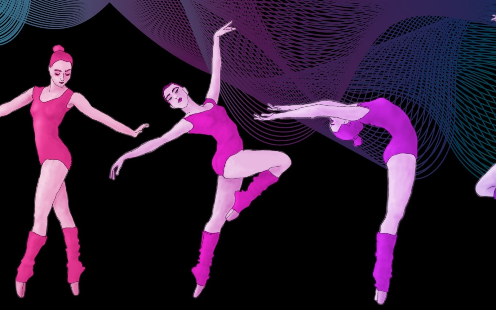 5 dancers in various poses
