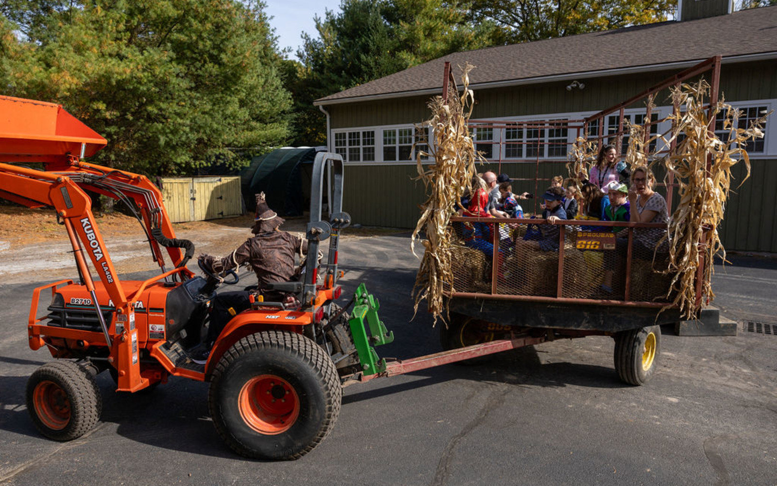 hay ride at Lovelane HalloWhinny Family Fest