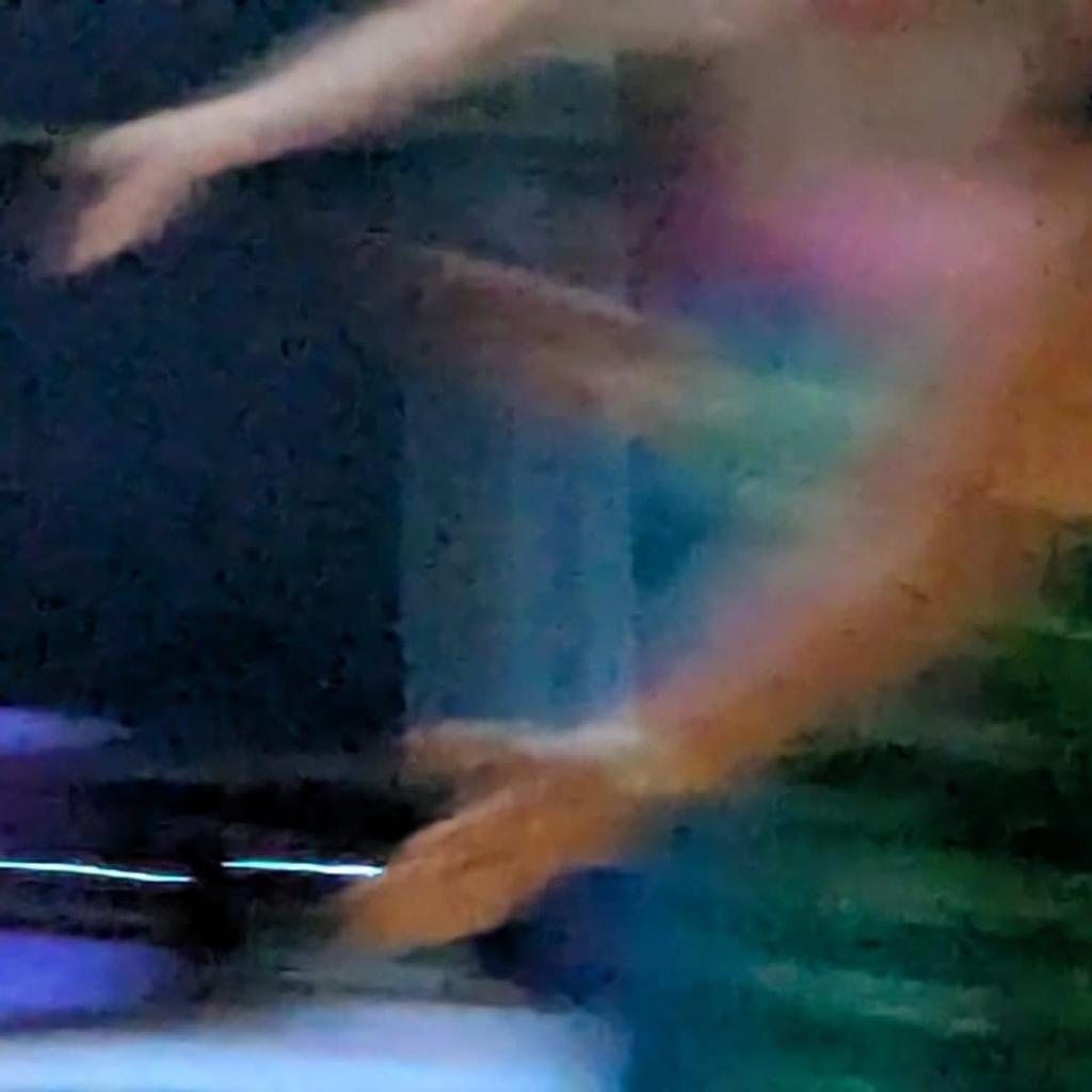 Girl dancing ecstatically