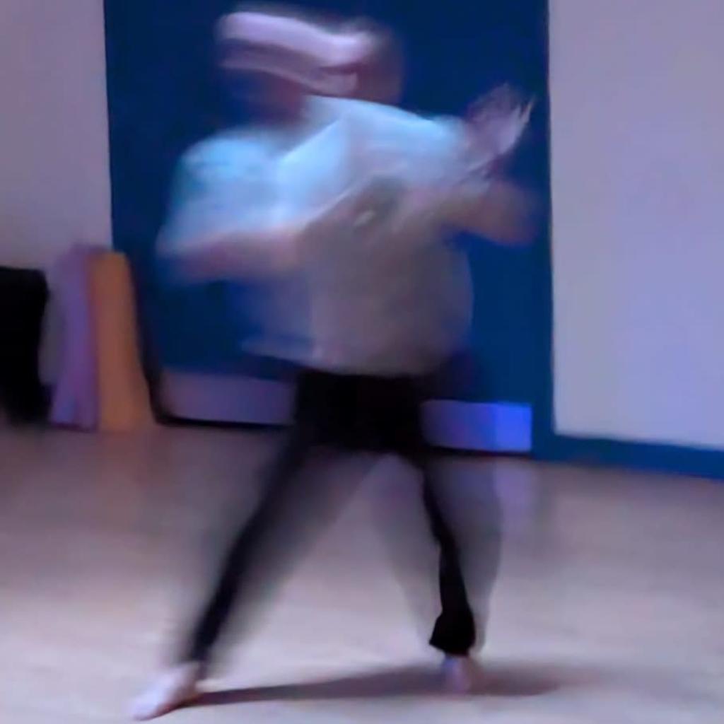 Girl dancing ecstatically